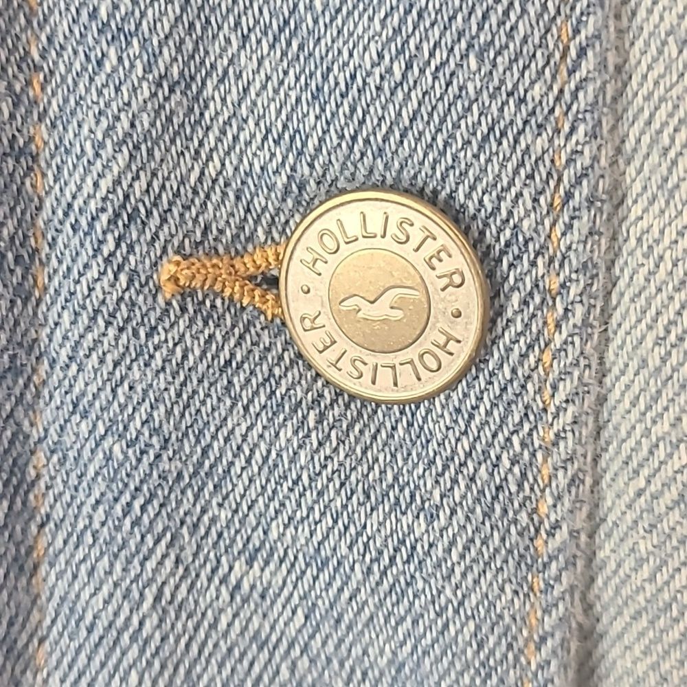 Hollister Patchwork Sherpa Lined Denim Jean Jacke… - image 5